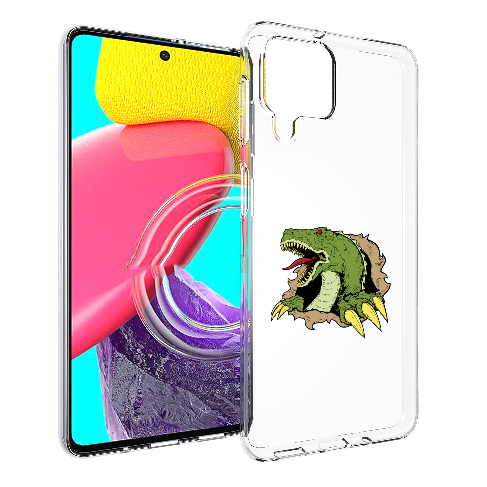 

Чехол Mypads Годзила Для Samsung Galaxy M53 (Sm-M536), Прозрачный, Tocco