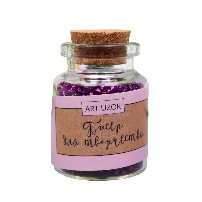 

Бисер Арт Узор круглый 12/0 в бутылочке Фиолетовый прозрачно-цветной 20 гр