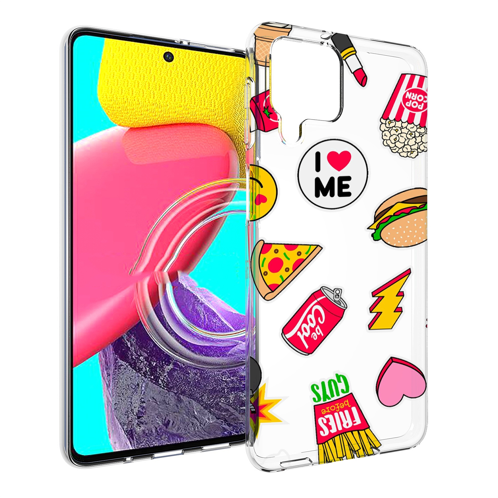 

Чехол Mypads Фаст-Фуд Для Samsung Galaxy M53 (Sm-M536), Прозрачный, Tocco