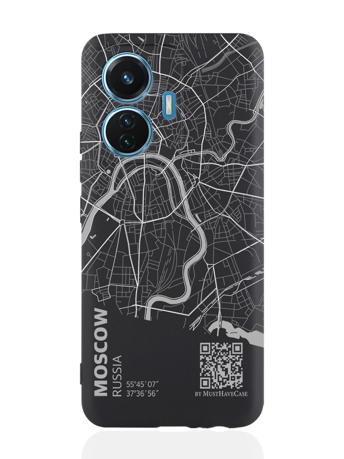 

Чехол MustHaveCase для Vivo T1/S15e Карта Москвы черный, Серый;черный