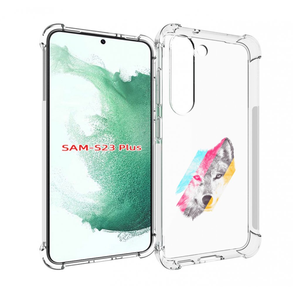 

Чехол MyPads волк градиент для Samsung Galaxy S23 Plus +, Прозрачный, Tocco