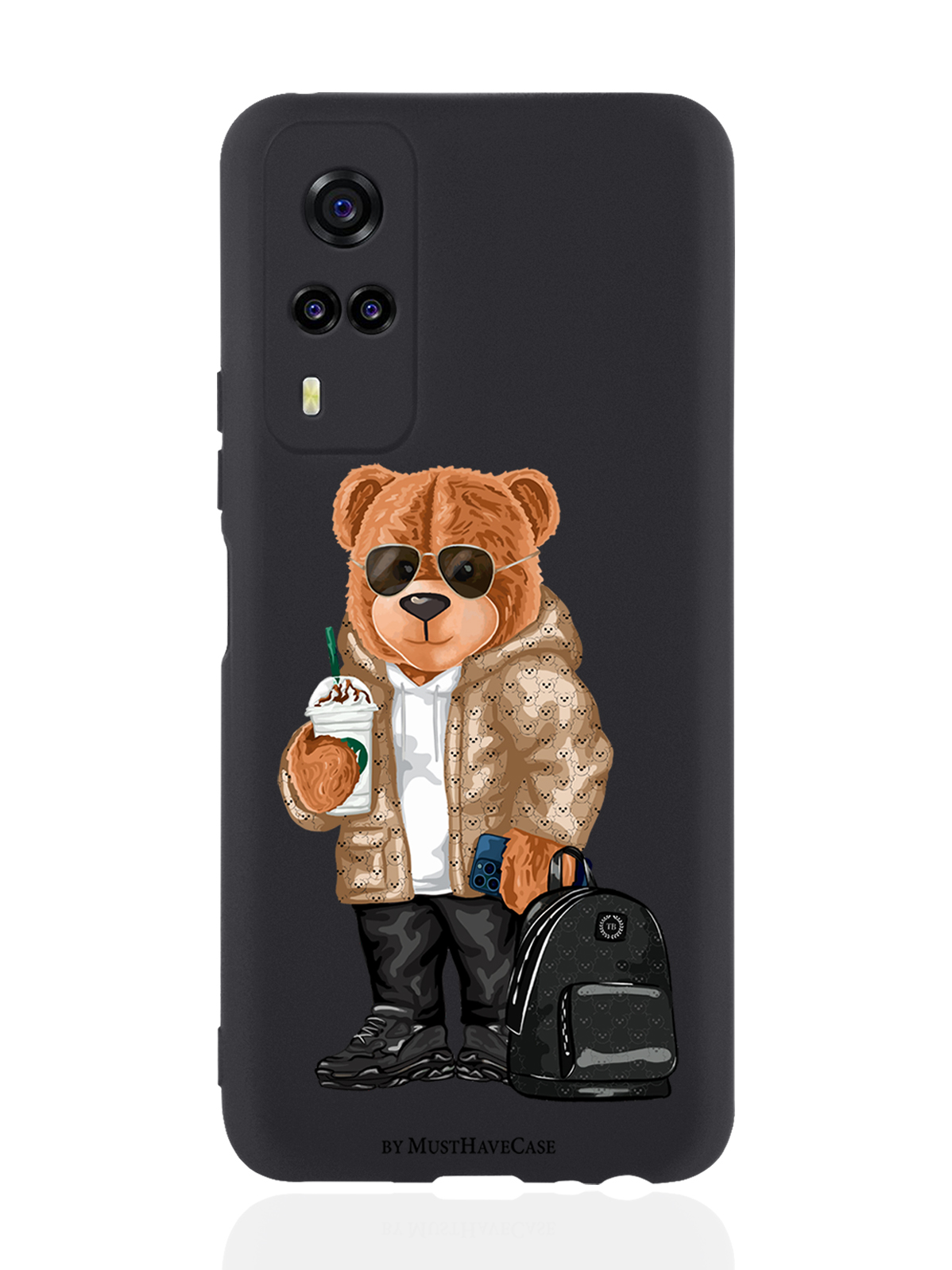 фото Чехол musthavecase для vivo y31/y53s tony style в очках черный