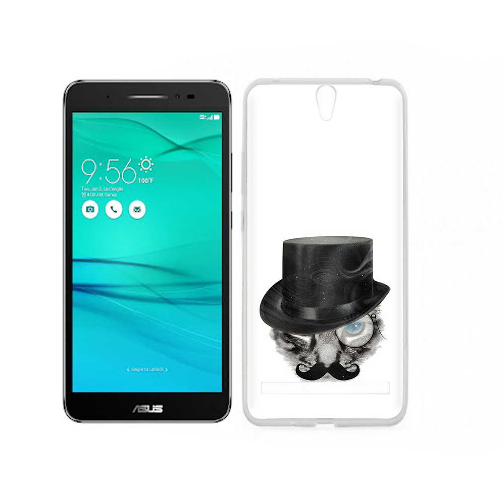 Чехол MyPads Tocco для Asus ZenFone Go (ZB690KG) интелегентный кот