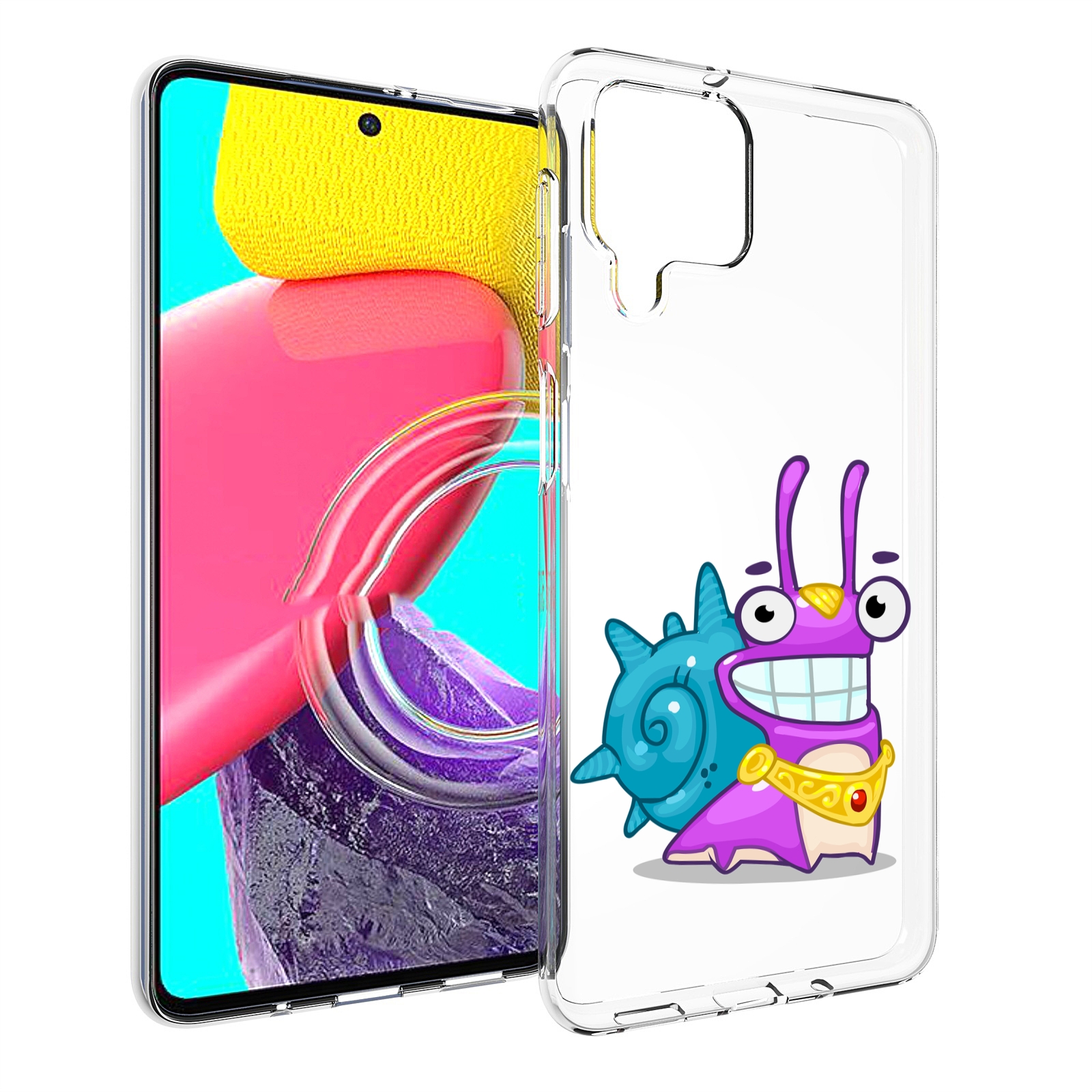 

Чехол Mypads Улитка-Принц Для Samsung Galaxy M53 (Sm-M536), Прозрачный, Tocco