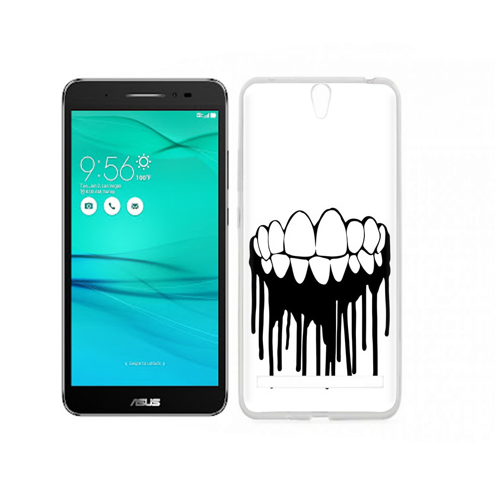 

Чехол MyPads Tocco для Asus ZenFone Go (ZB690KG) зубы, Прозрачный, Tocco