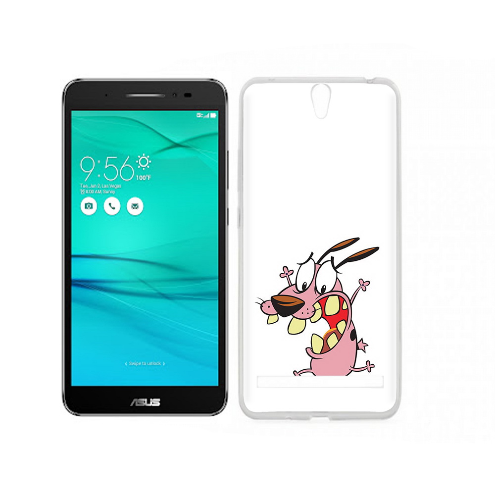 

Чехол MyPads Tocco для Asus ZenFone Go (ZB690KG) зубастый бобик, Прозрачный, Tocco