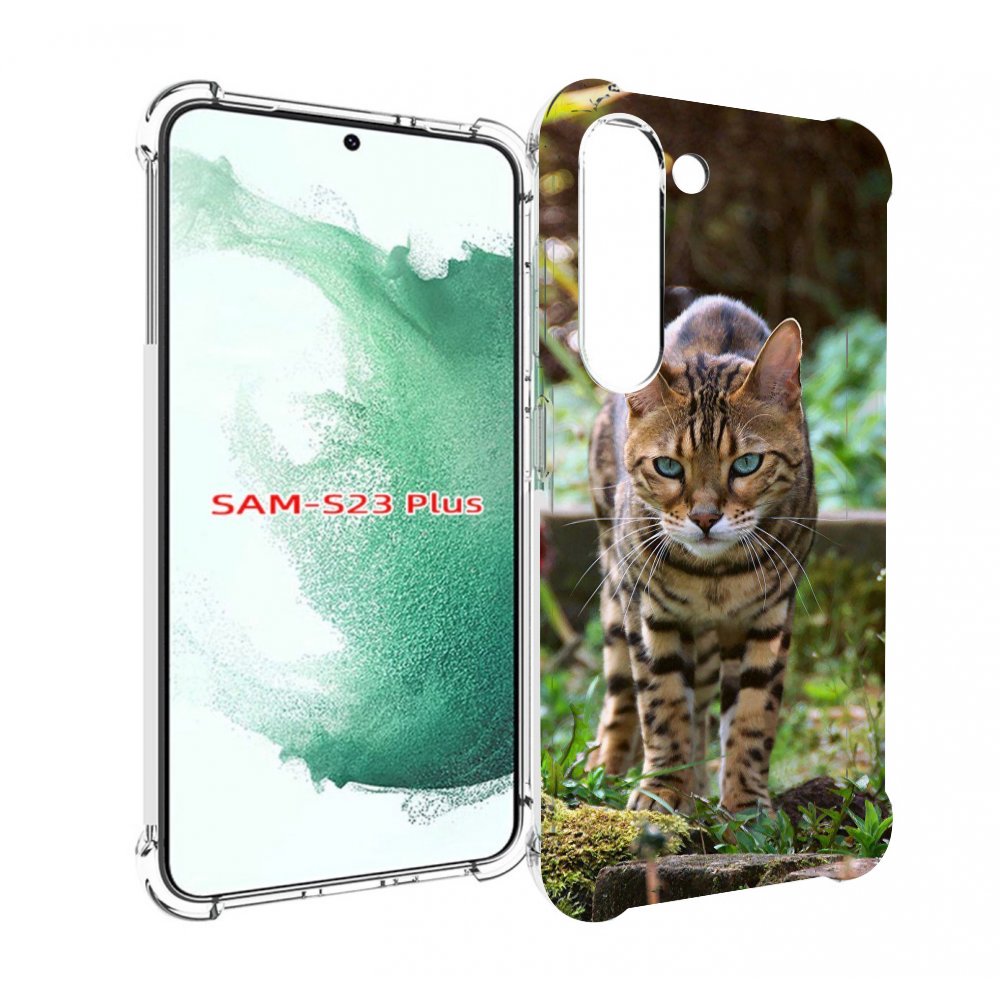 Чехол MyPads порода кошка бенгальская для Samsung Galaxy S23 Plus +
