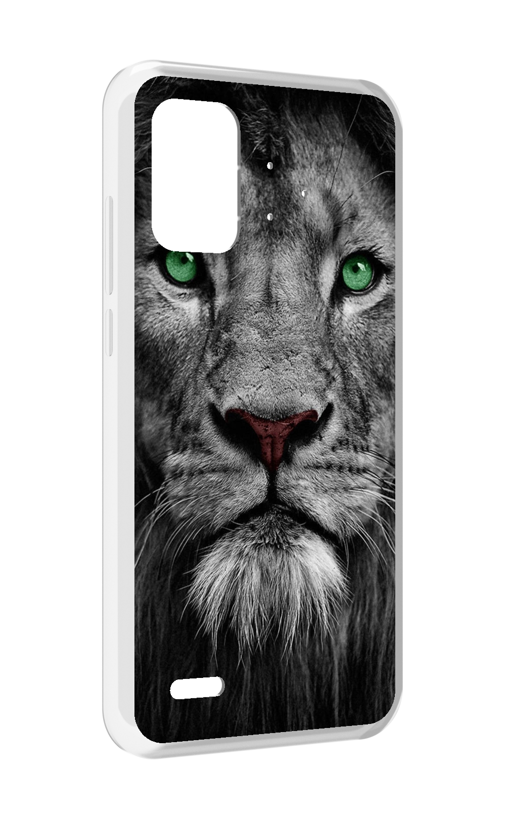 

Чехол MyPads Лев-зеленоглазый мужской для UMIDIGI Bison Pro, Прозрачный, Tocco