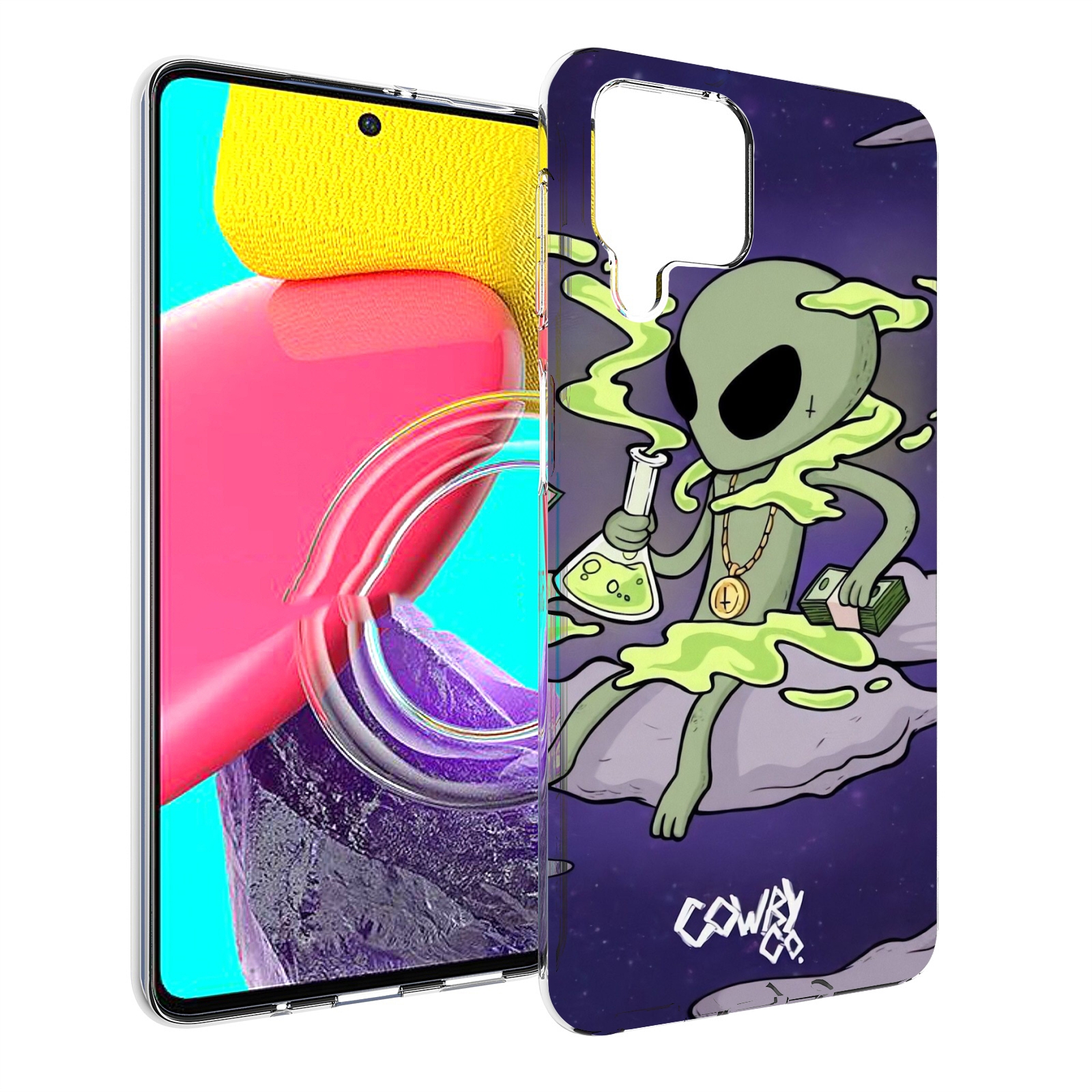 

Чехол Mypads Токсичный Инопланетянин Для Samsung Galaxy M53 (Sm-M536), Прозрачный, Tocco