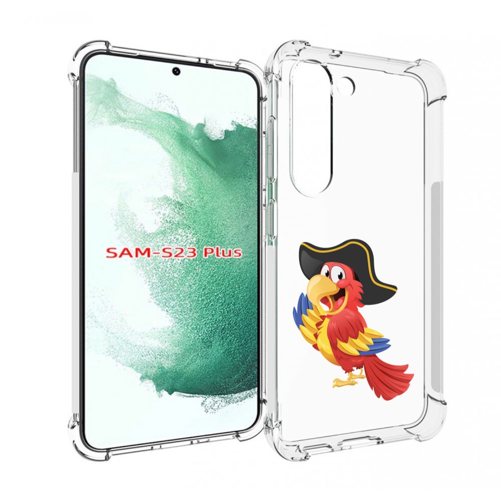 

Чехол MyPads попугай-пират для Samsung Galaxy S23 Plus +, Прозрачный, Tocco