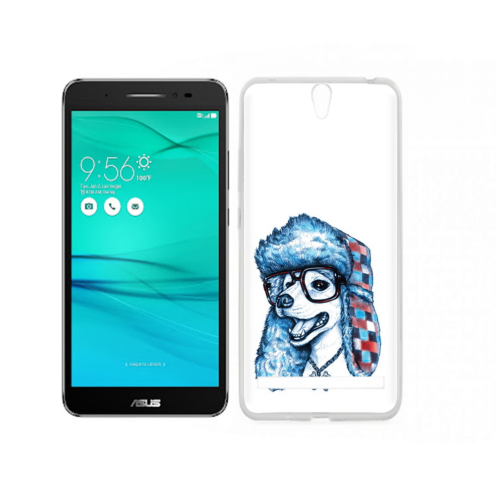 

Чехол MyPads Tocco для Asus ZenFone Go (ZB690KG) зимний пес, Прозрачный, Tocco