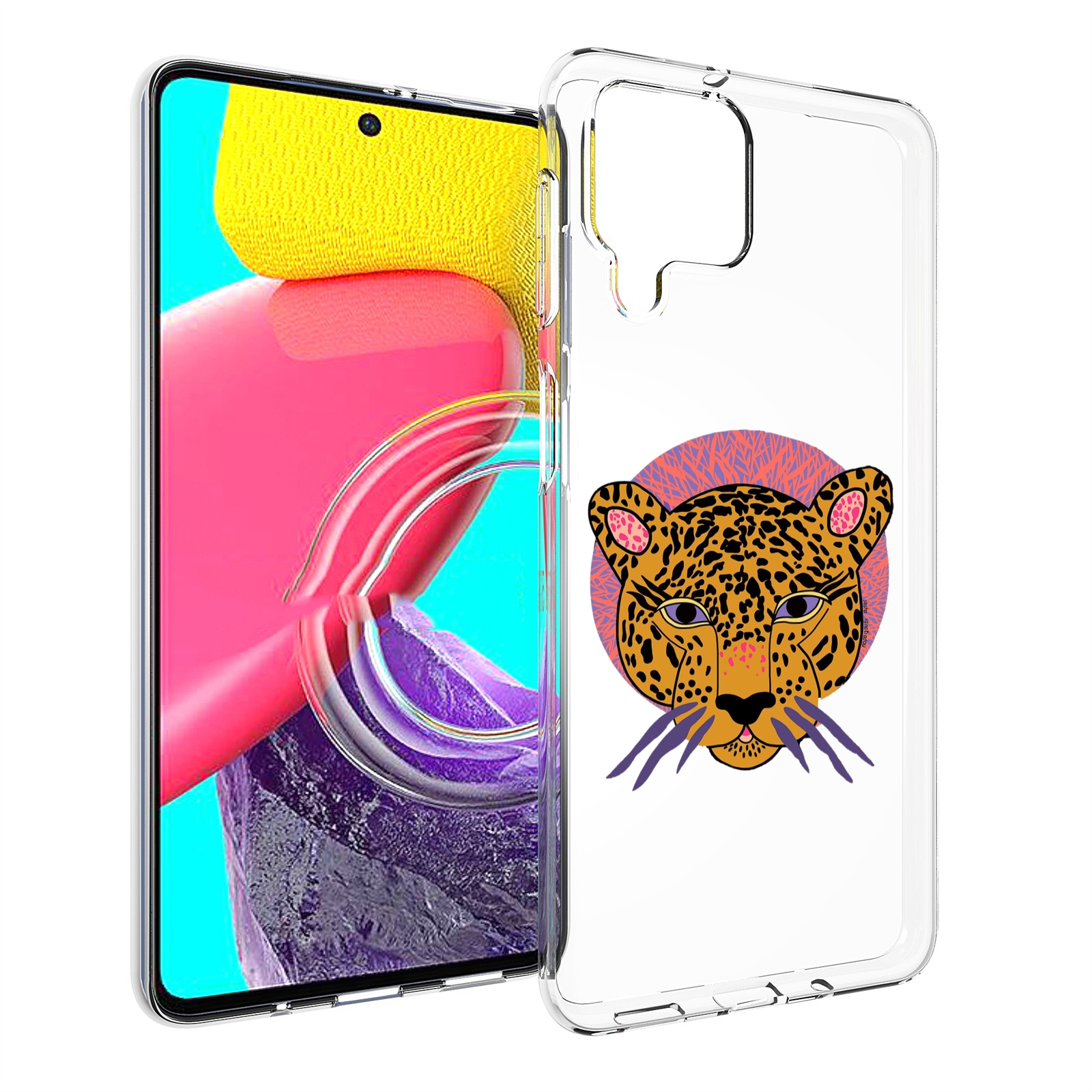 

Чехол Mypads Тигр-В-Кругу Для Samsung Galaxy M53 (Sm-M536), Прозрачный, Tocco
