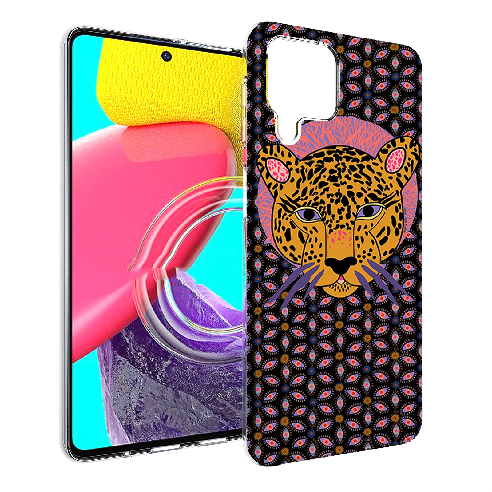 

Чехол Mypads Тигр-В-Глазах Для Samsung Galaxy M53 (Sm-M536), Прозрачный, Tocco
