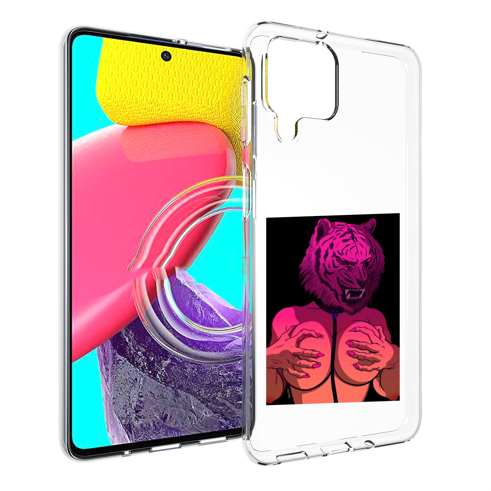 

Чехол Mypads Тигр С Секретом Женский Для Samsung Galaxy M53 (Sm-M536), Прозрачный, Tocco