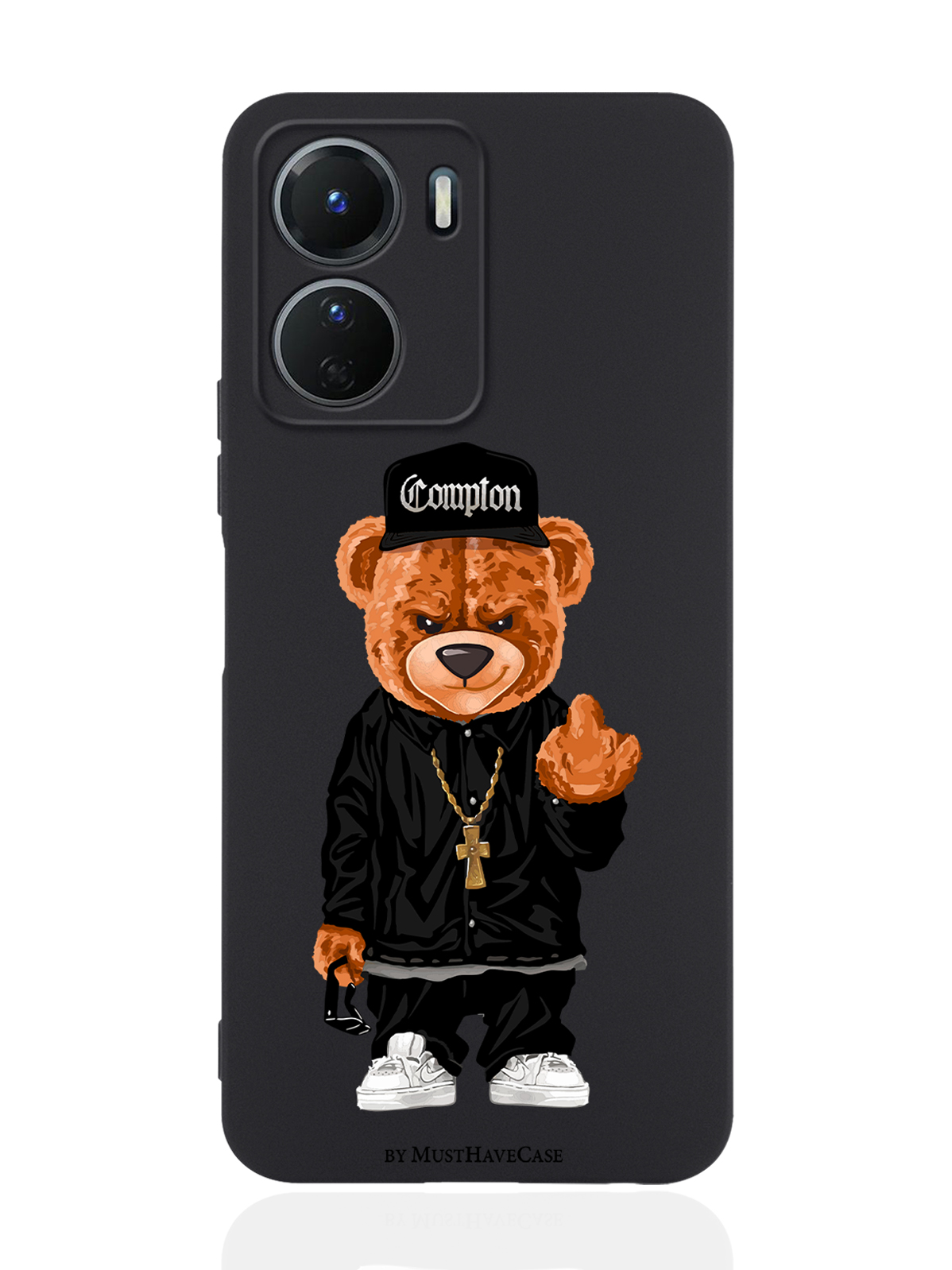 фото Чехол musthavecase для vivo y16 мишка compton черный