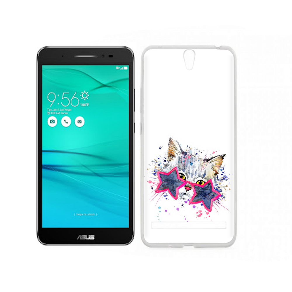 Чехол MyPads Tocco для Asus ZenFone Go (ZB690KG) звездные очки