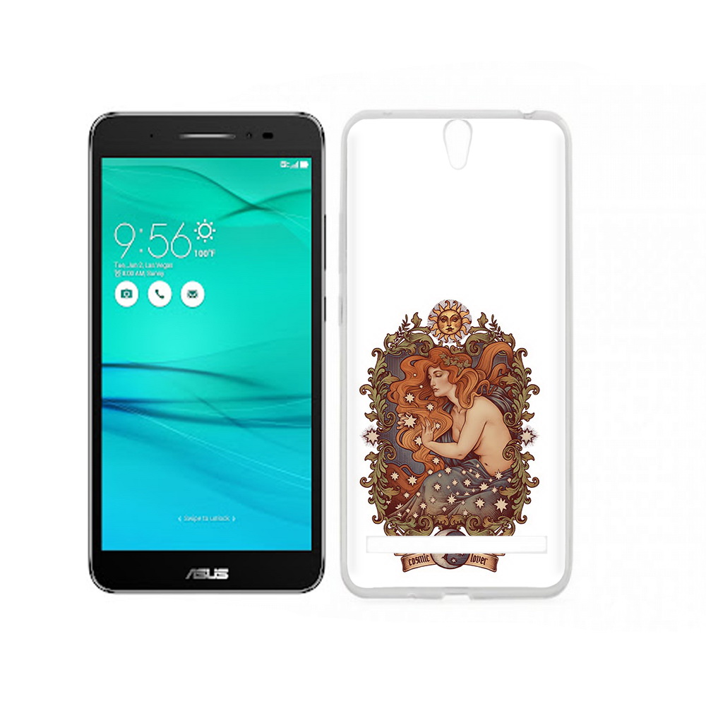 

Чехол MyPads Tocco для Asus ZenFone Go (ZB690KG) звездная девушка абстракция, Прозрачный, Tocco