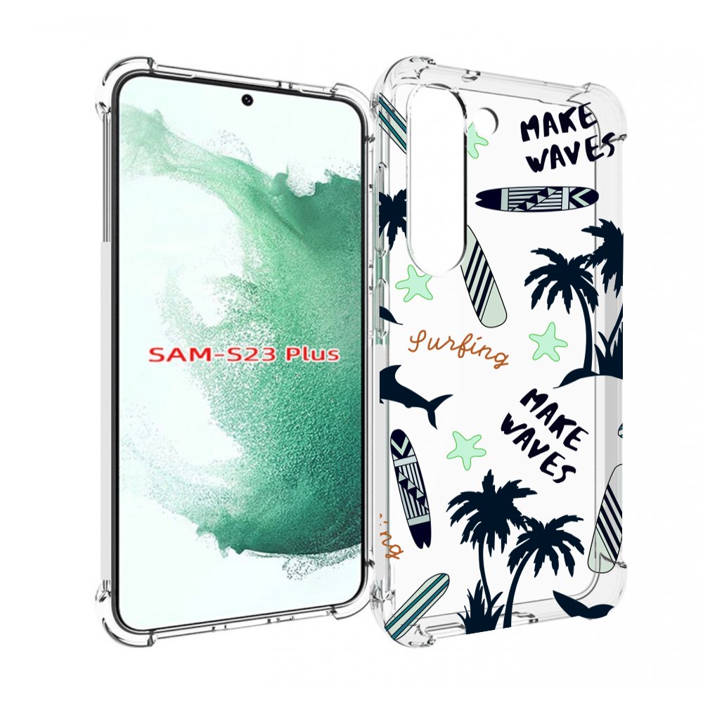 

Чехол MyPads пляжная-тематика для Samsung Galaxy S23 Plus +, Прозрачный, Tocco