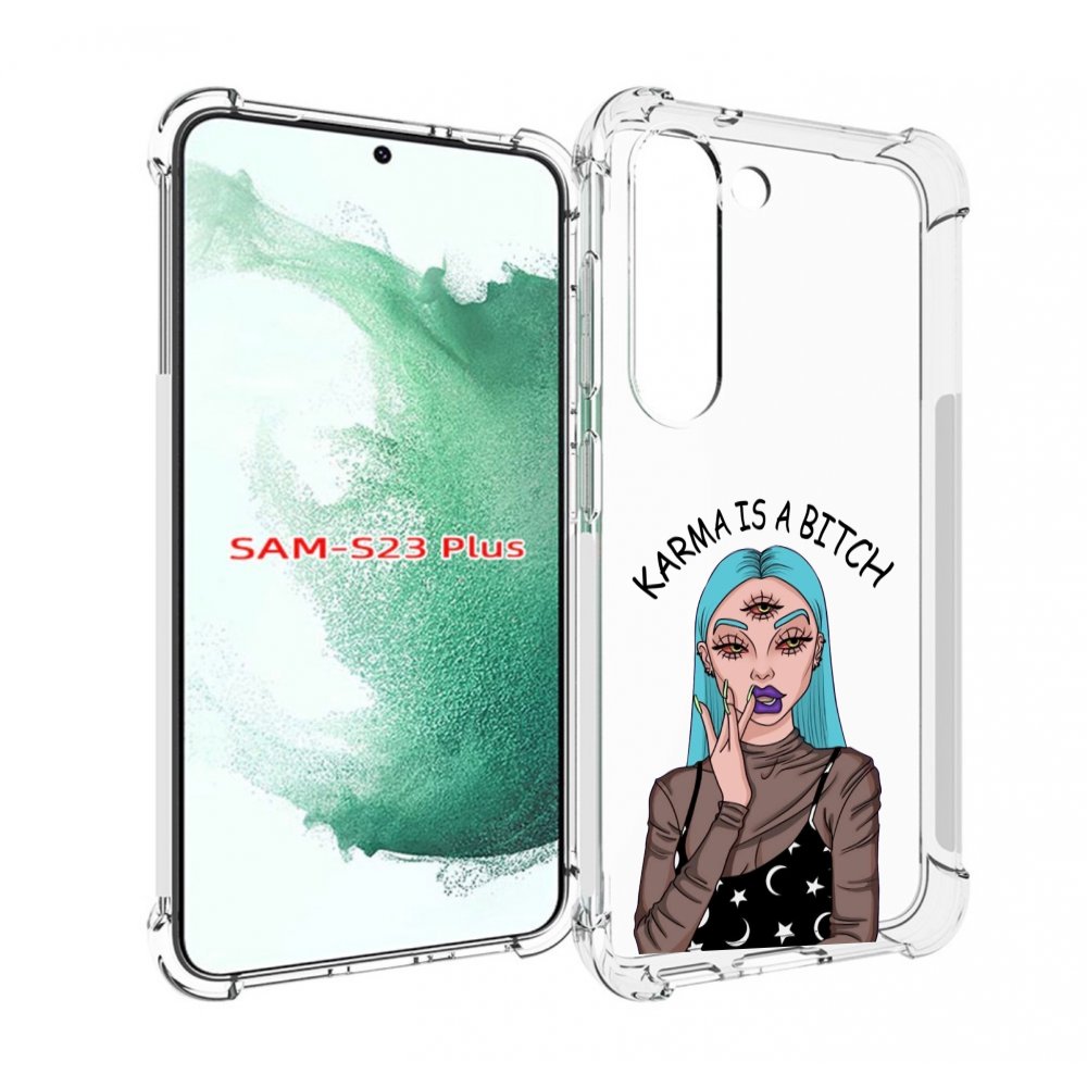 

Чехол MyPads плохая-карма женский для Samsung Galaxy S23 Plus +, Прозрачный, Tocco