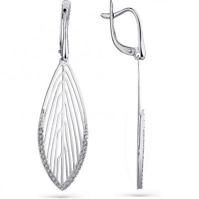 

Серьги из белого золота с 48 фианитами Master Brilliant 002-0432-0001-031, 002-0432-0001-031