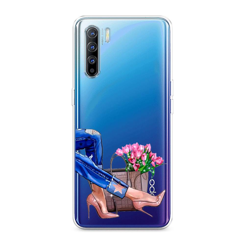

Чехол Awog на Oppo A91/Reno 3 "Каблучки", Разноцветный, 252450-7