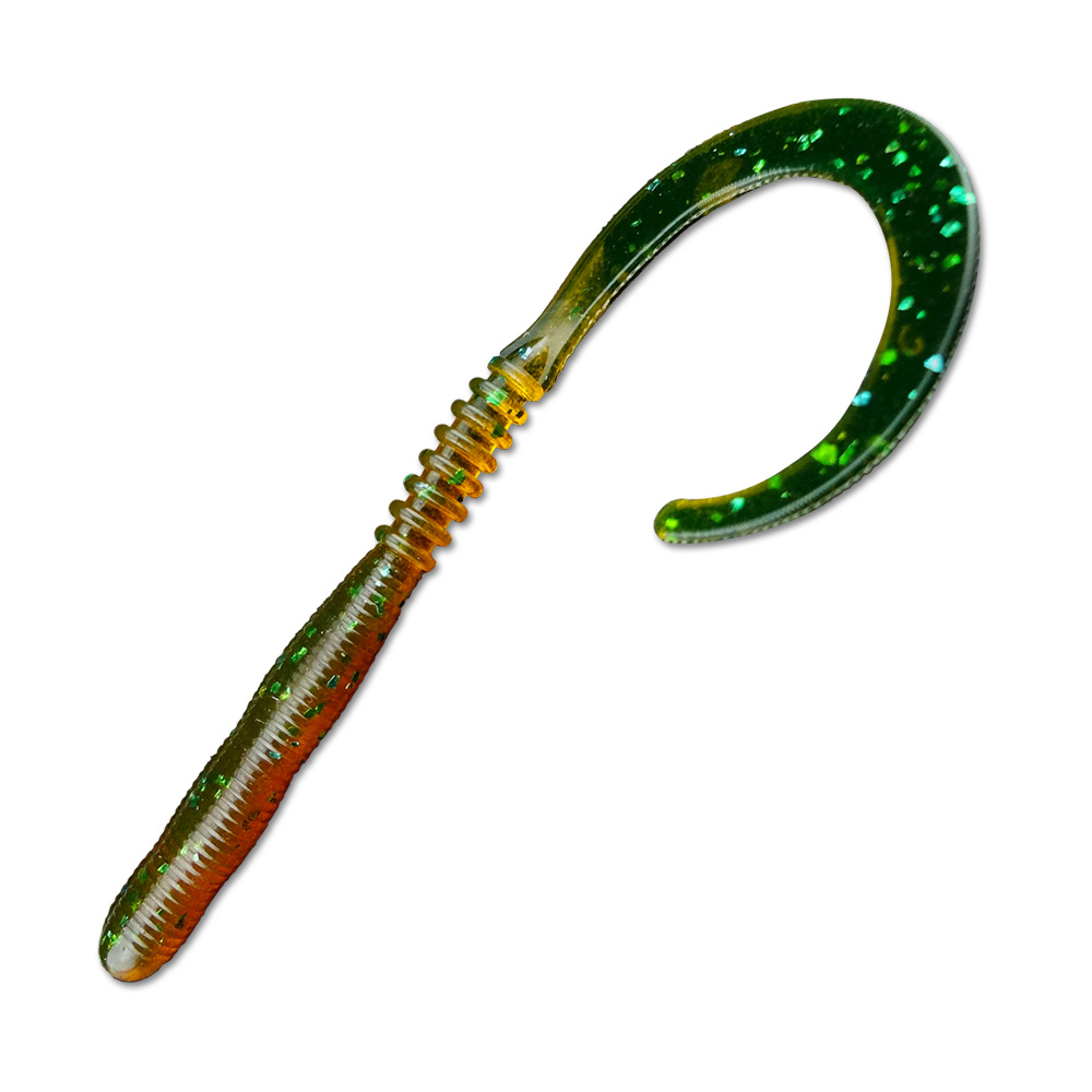 

Силиконовая приманка REINS CURLY CURLY Цв. 565-Motor Oil Green, Зеленый;коричневый, Curly Curly