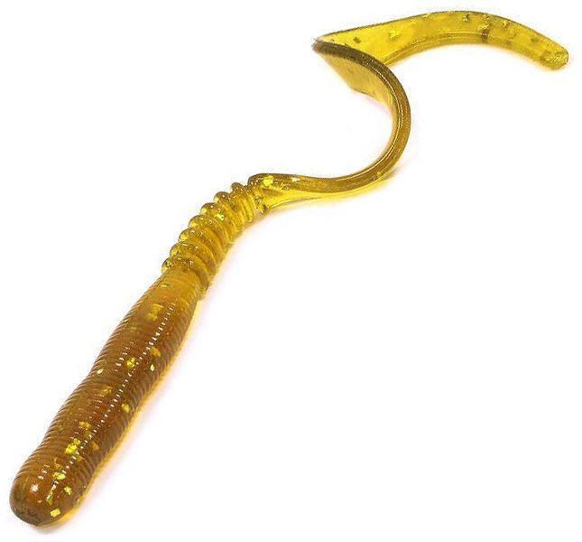

Силиконовая приманка REINS CURLY CURLY Цв. 430-Motor Oil Gold FLK, Серый, Curly Curly