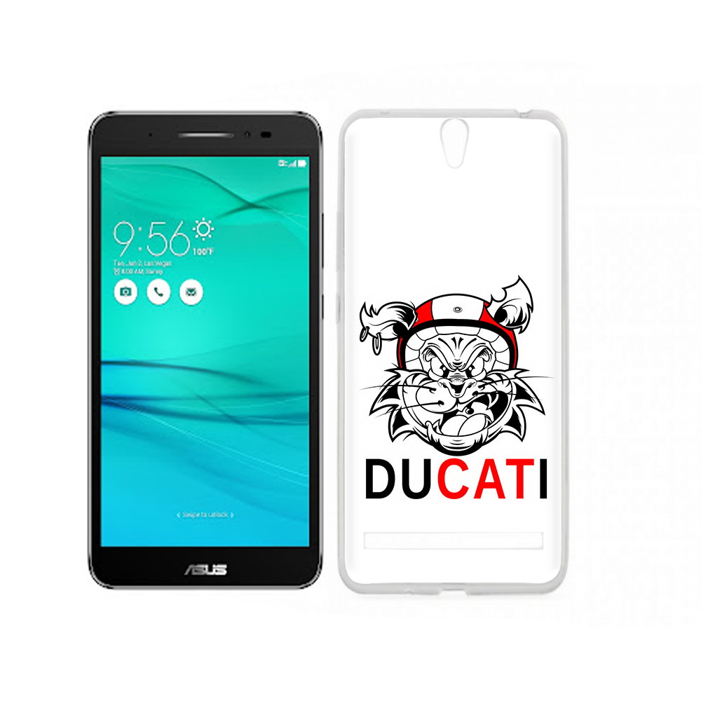 

Чехол MyPads Tocco для Asus ZenFone Go (ZB690KG) дукати, Прозрачный, Tocco