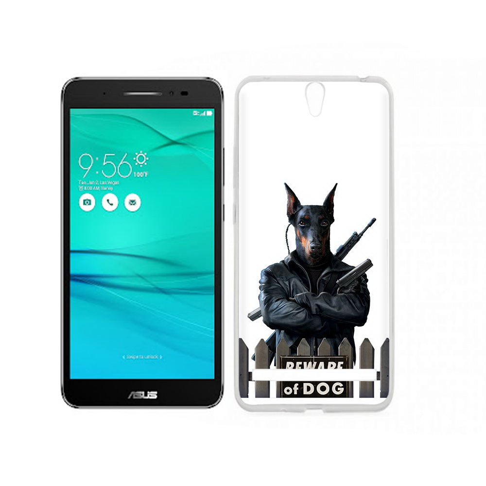 

Чехол MyPads Tocco для Asus ZenFone Go (ZB690KG) доберман, Прозрачный, Tocco