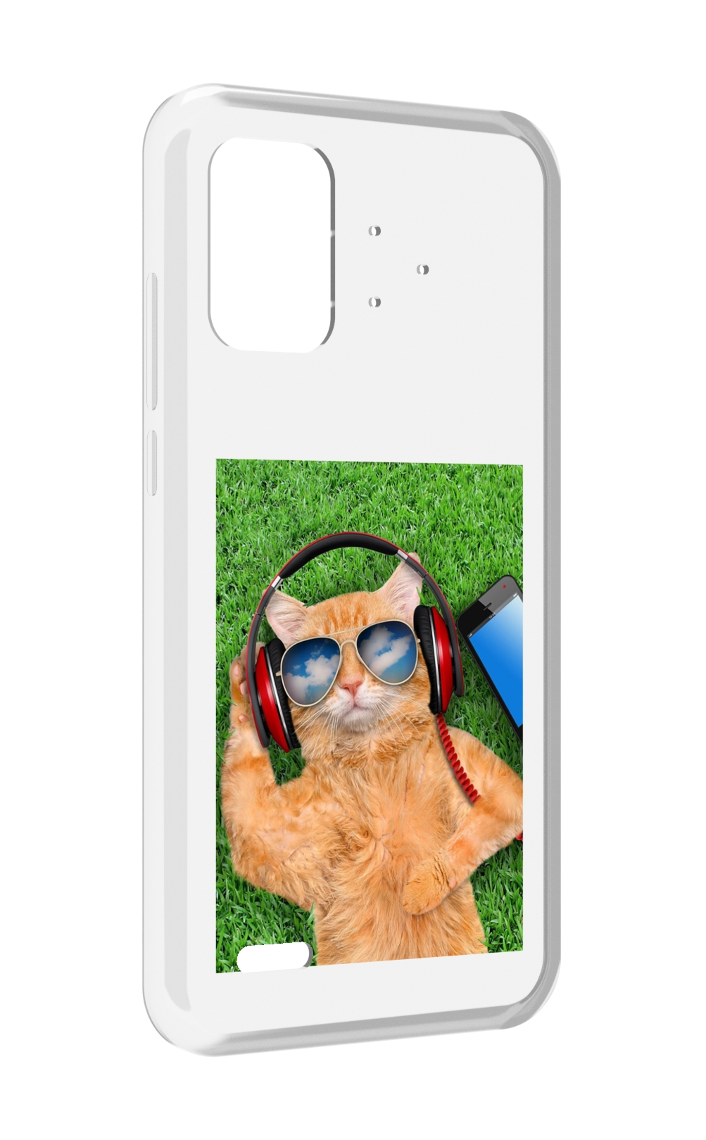 

Чехол MyPads Кот-кайфарик для UMIDIGI Bison Pro, Прозрачный, Tocco