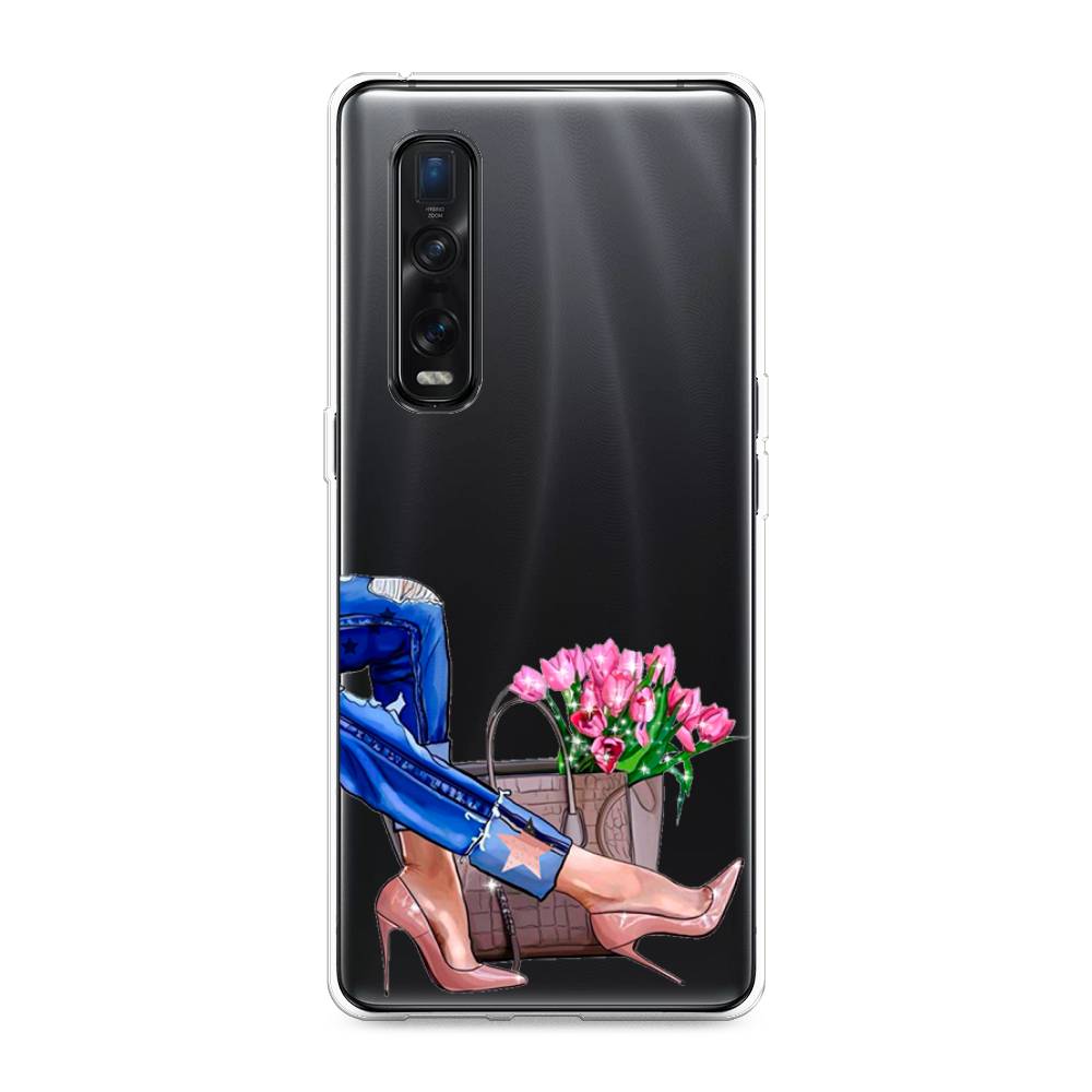 

Чехол Awog на Oppo Find X2 Pro "Каблучки", Разноцветный, 253350-7