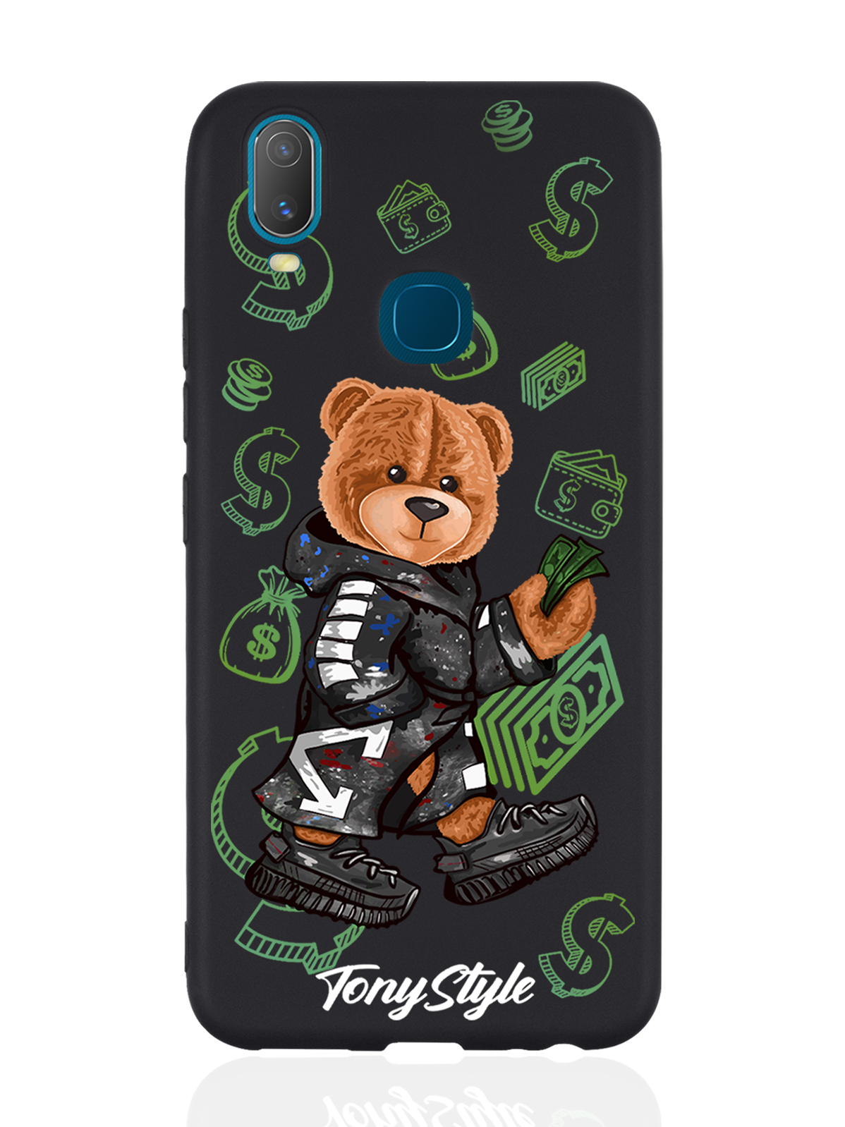 

Чехол Tony Style для Vivo Y11 Tony Style Деньги черный, Коричневый;черный;зеленый