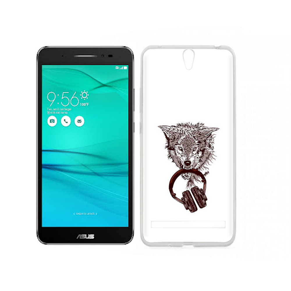 

Чехол MyPads Tocco для Asus ZenFone Go (ZB690KG) дикий волк, Прозрачный, Tocco