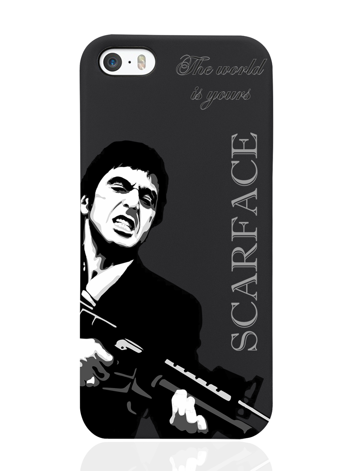 фото Чехол musthavecase для iphone 5/5s scarface tony montana/ лицо со шрамом черный