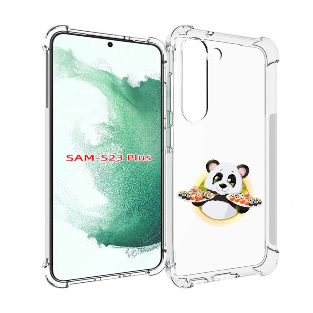 

Чехол MyPads панда-с-суши для Samsung Galaxy S23 Plus +, Прозрачный, Tocco
