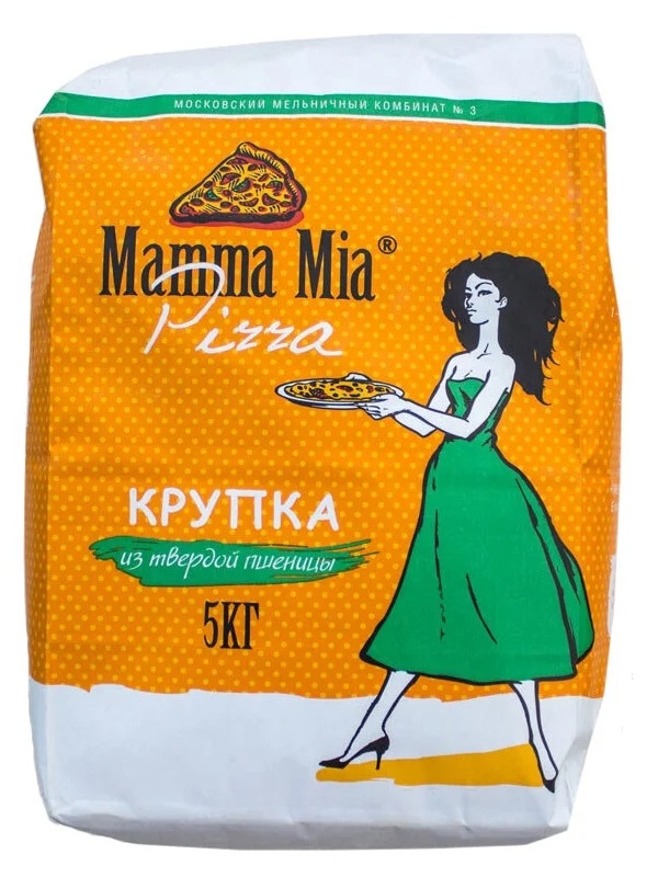 фото Мука mamma mia pizza пшеничная макаронная высший сорт 5 кг