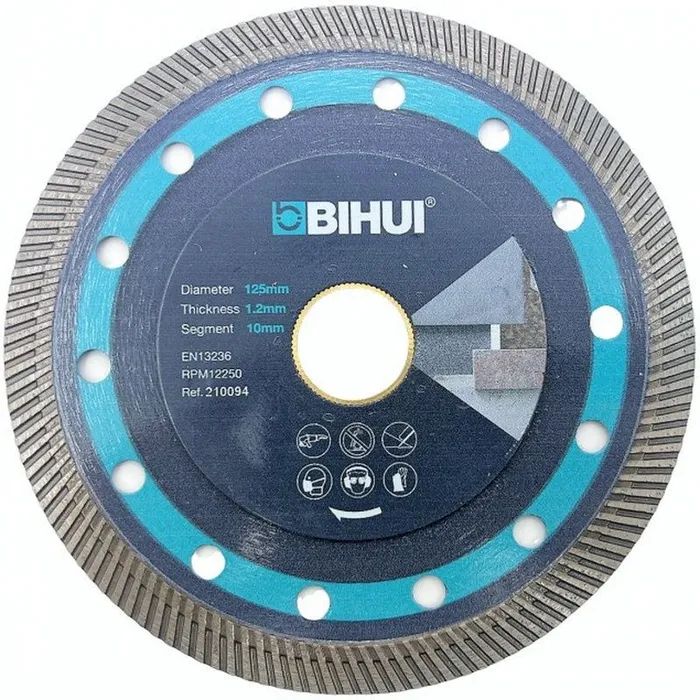 фото Алмазный диск bihui super thin turbo, 1,2мм (король дисков), 125мм