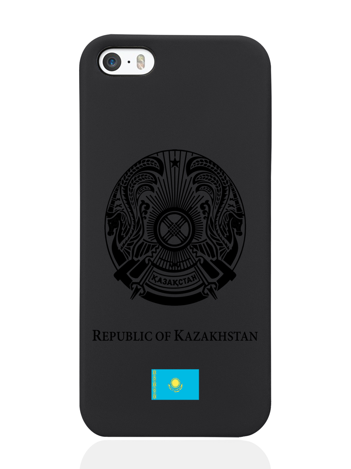 

Чехол SignumCase для iPhone 5/5s Черный лаковый Герб Казахстана черный
