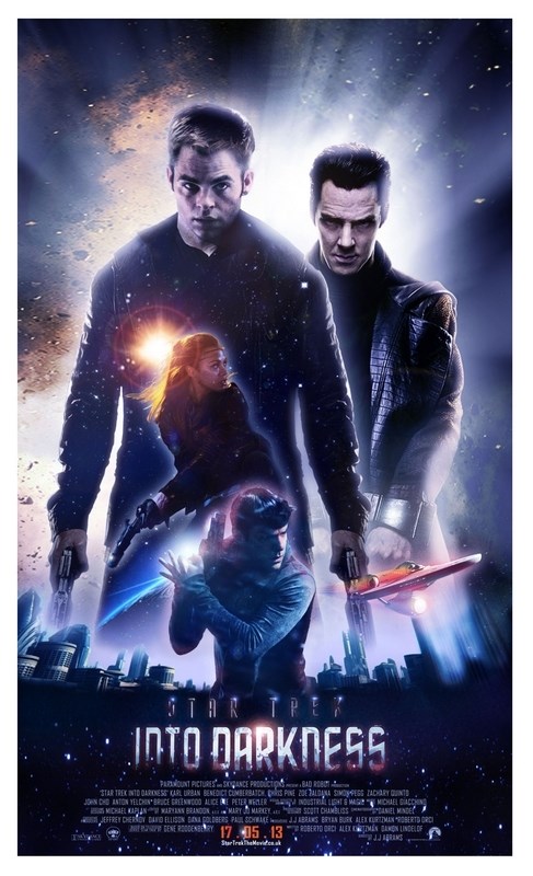 

Постер к фильму "Стартрек: Возмездие" (Star Trek Into Darkness) A4