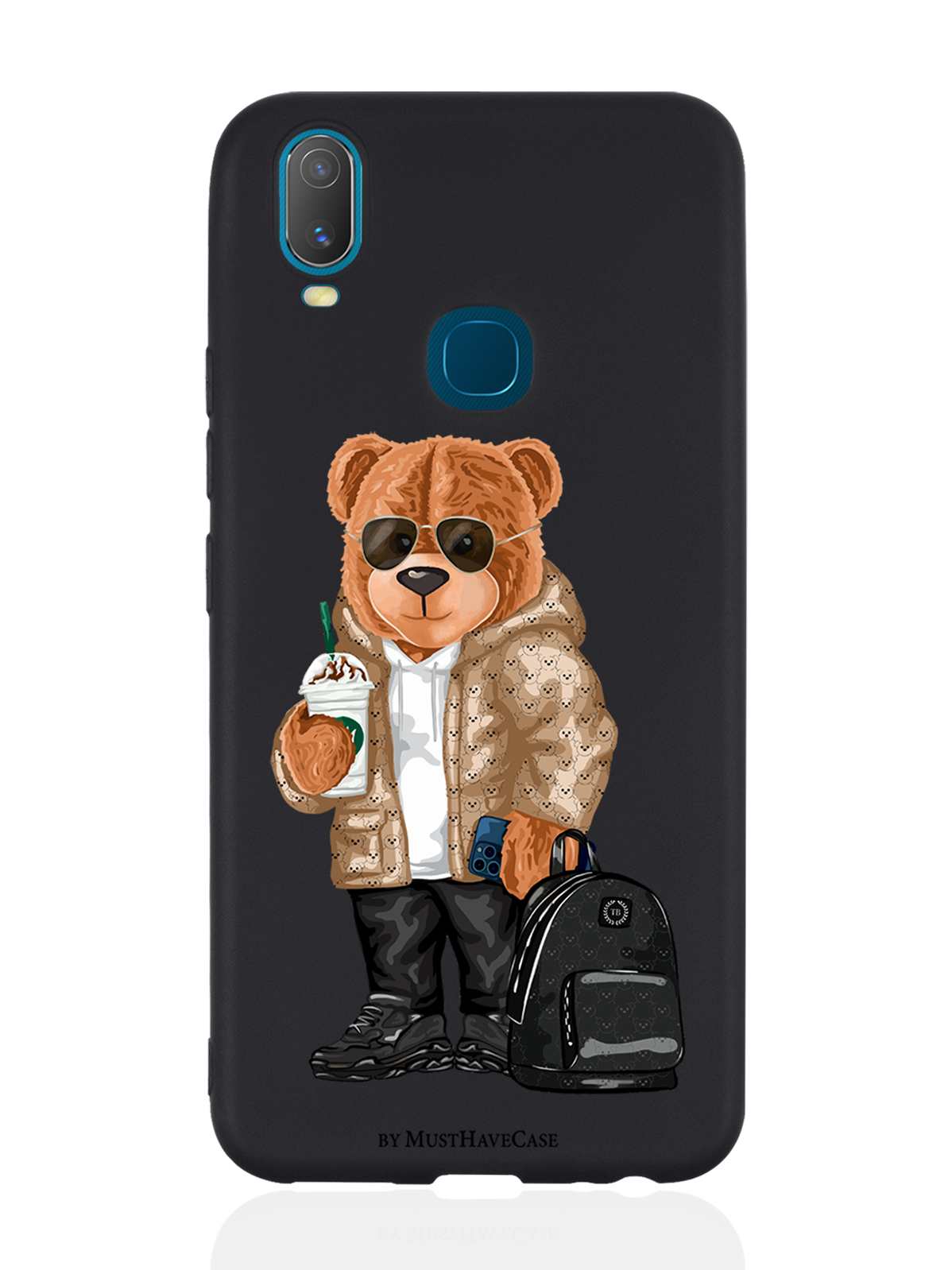 фото Чехол musthavecase для vivo y11 tony style в очках черный