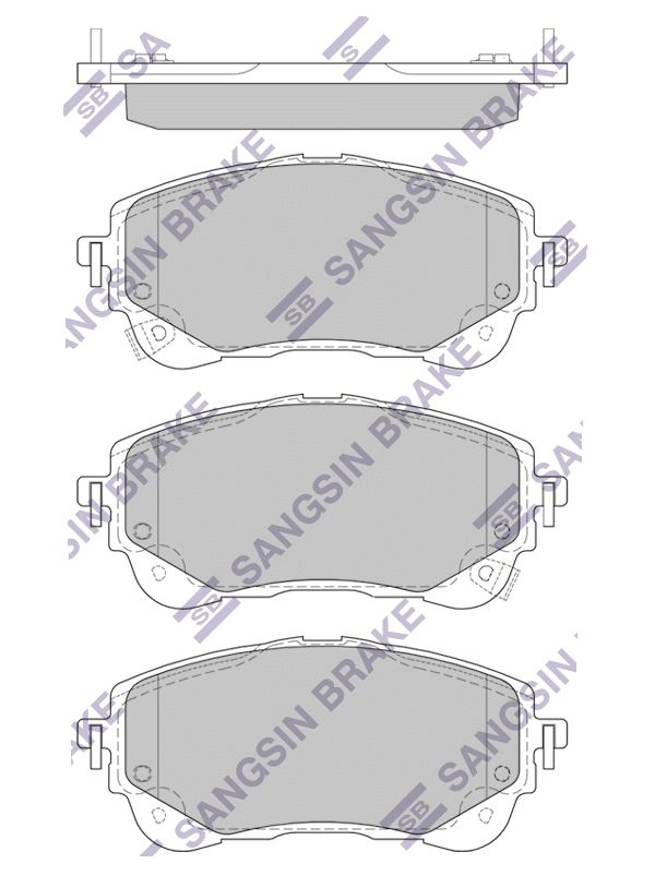 

Колодки тормозные Sangsin brake sp4368