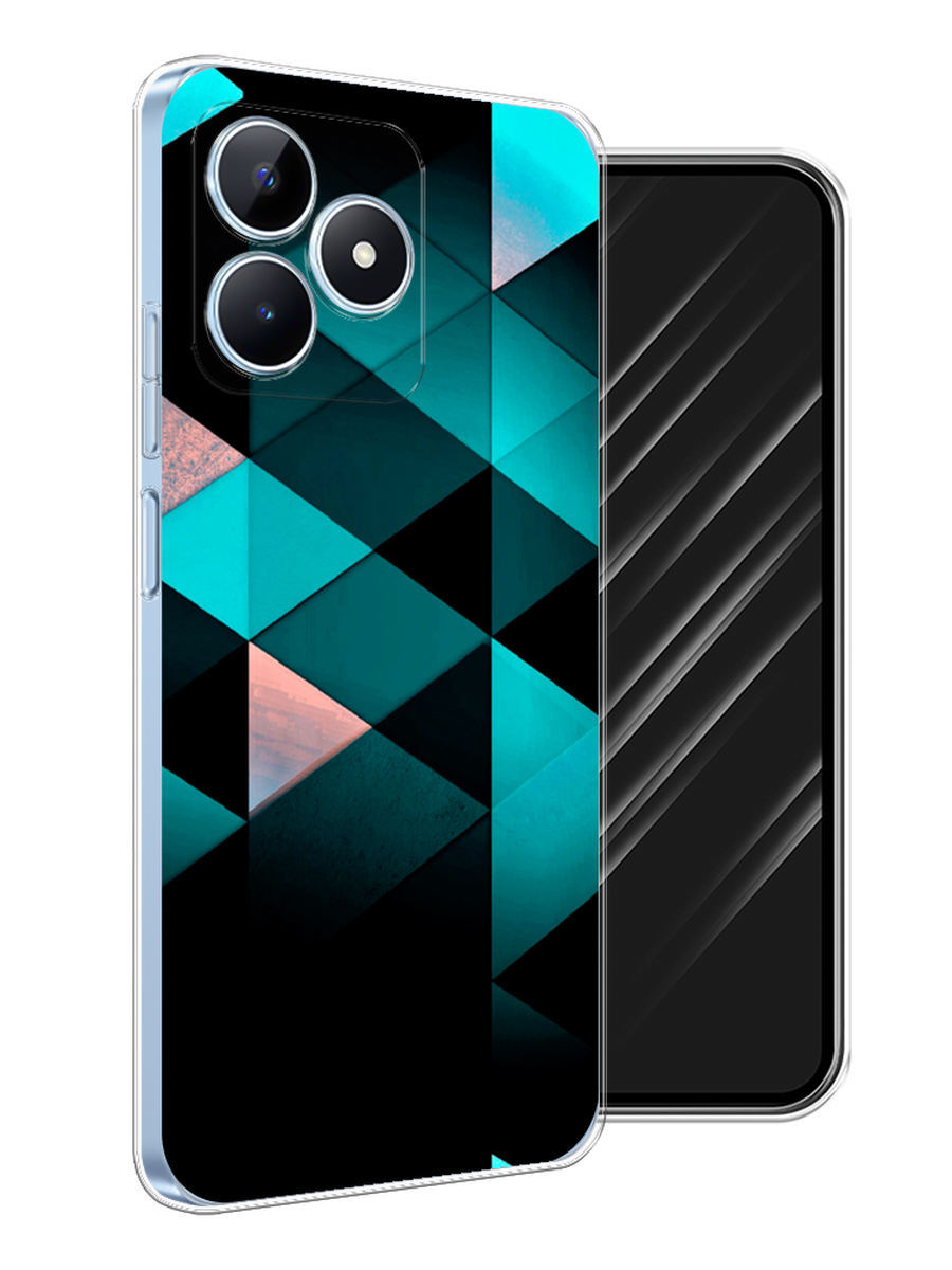 

Чехол Awog на Realme C60 "Геометрия 16", Бирюзовый;черный, 2516550-1
