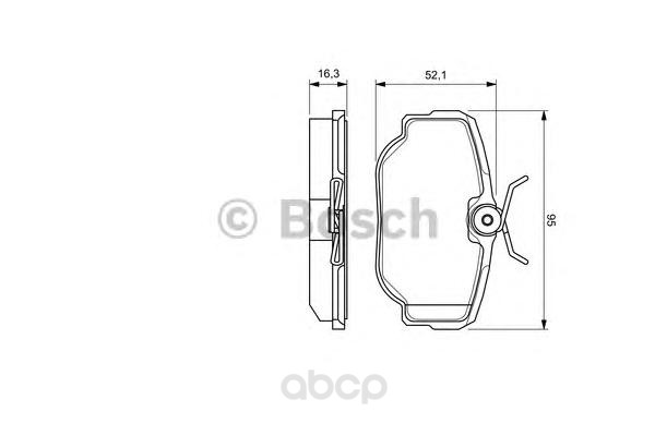 

Тормозные колодки Bosch дисковые 986424564