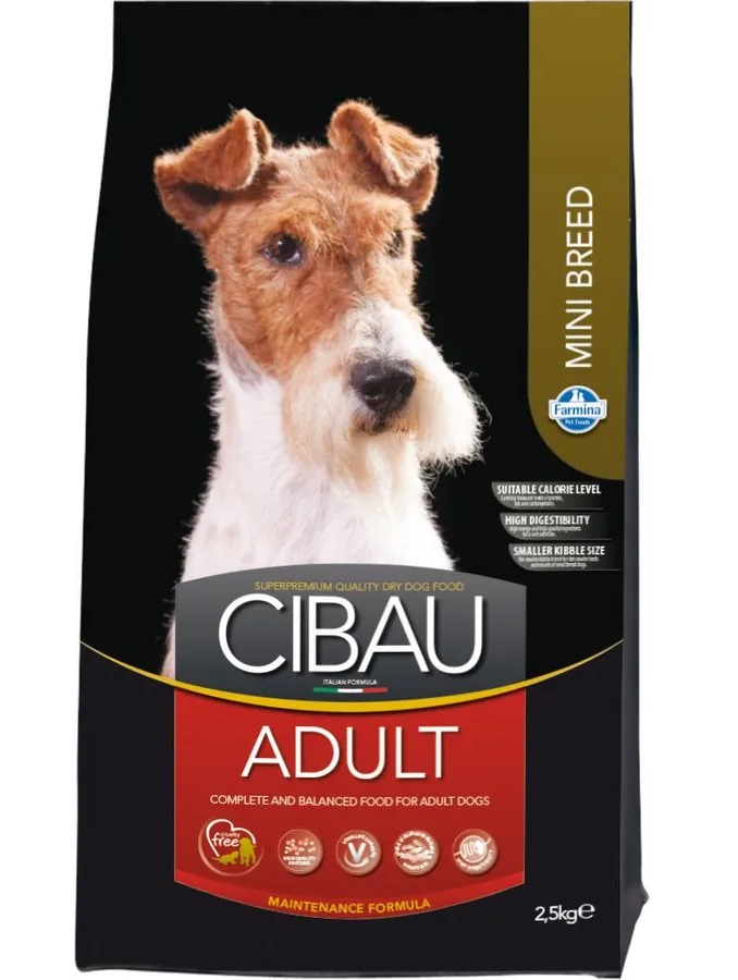 

Сухой корм для собак Farmina Cibau Adult Mini, для мелких пород, курица, 2,5кг, Cibau Adult Mini