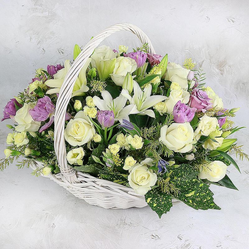 

Букет живых цветов, Талисман Флора, B0882, 33см