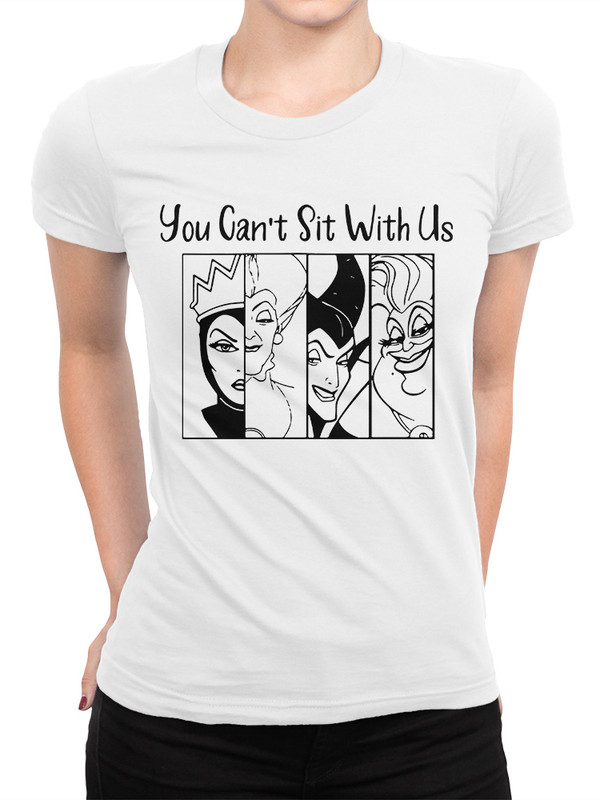 фото Футболка design heroes you cant sit with us / ведьмы / злодейки женская белый xl