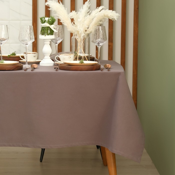фото Этель скатерть этель kitchen 150х250 см, цвет коричневый, 100% хл, саржа 220 г/м2