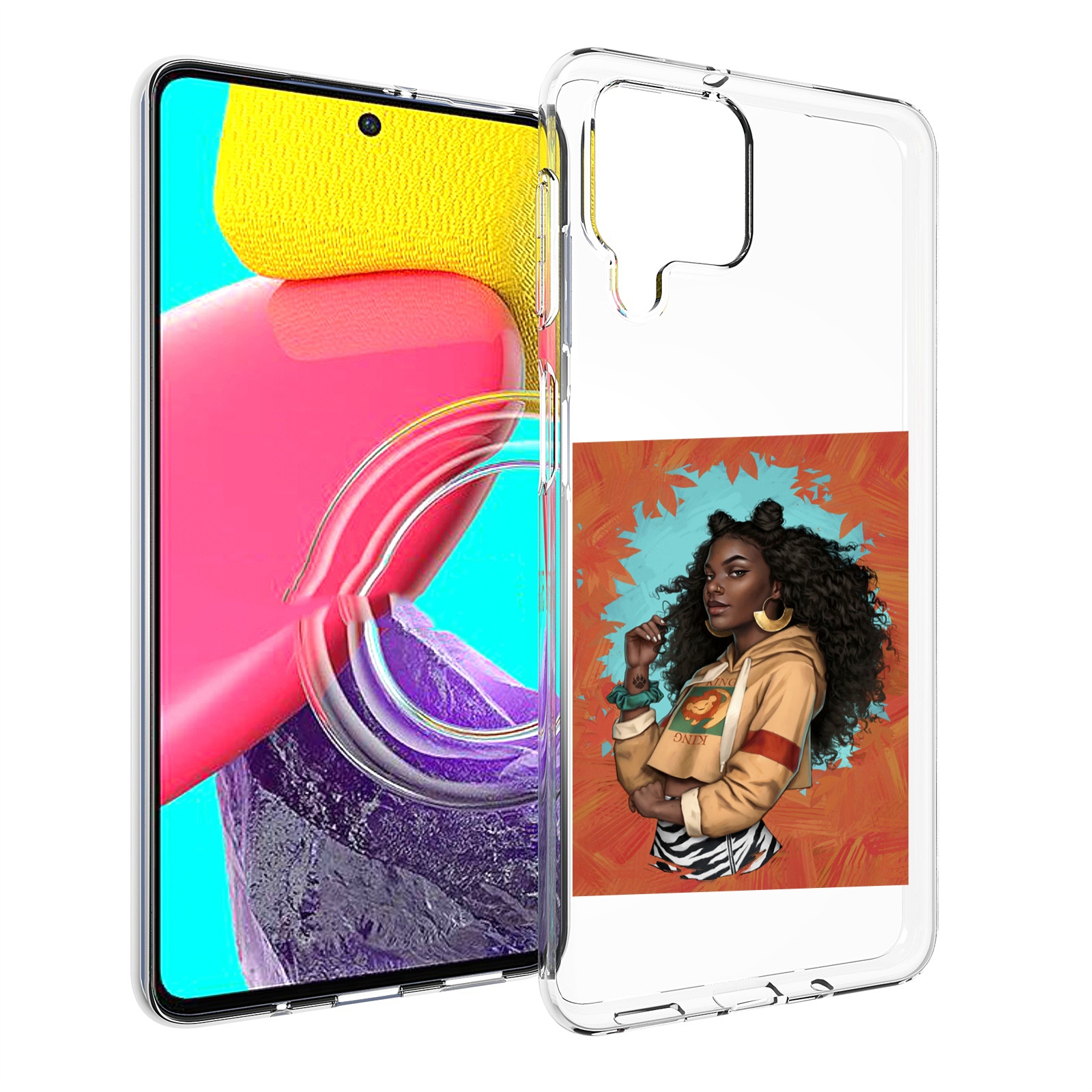 

Чехол Mypads Темная-Девушка Женский Для Samsung Galaxy M53 (Sm-M536), Прозрачный, Tocco