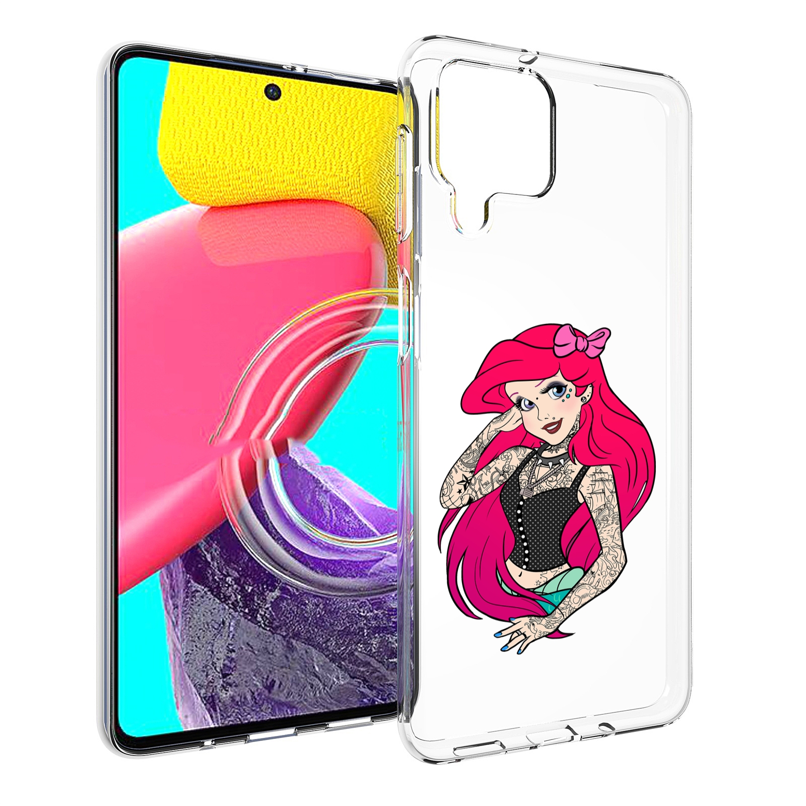 

Чехол Mypads Татуированная-Принцесса Женский Для Samsung Galaxy M53 (Sm-M536), Прозрачный, Tocco