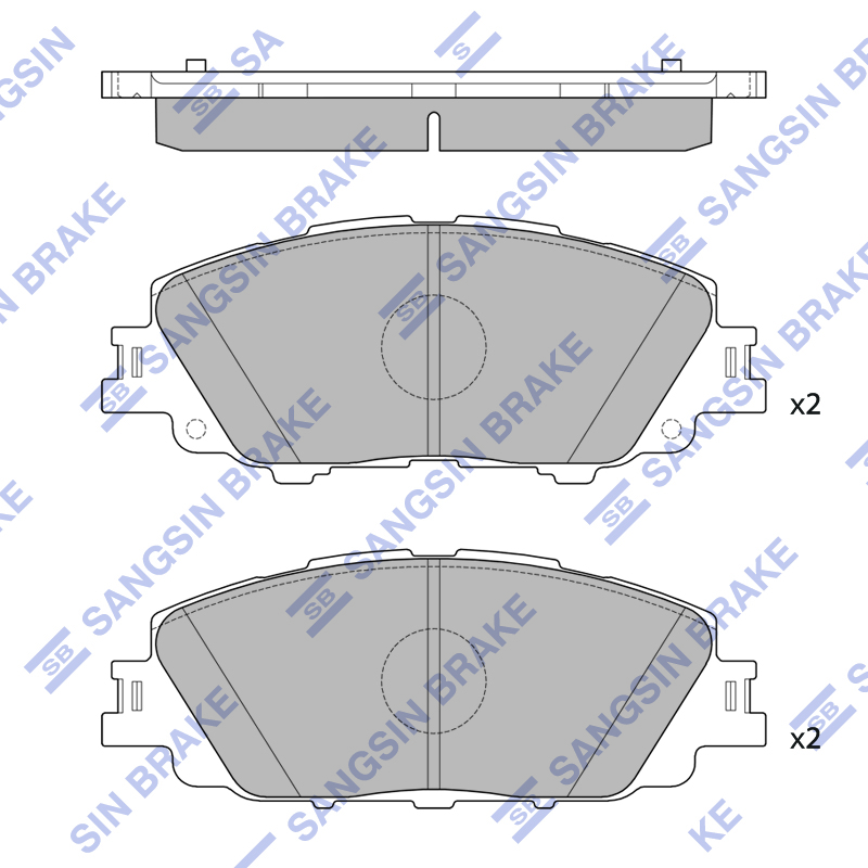 

Колодки торм.пер. Sangsin brake sp4340